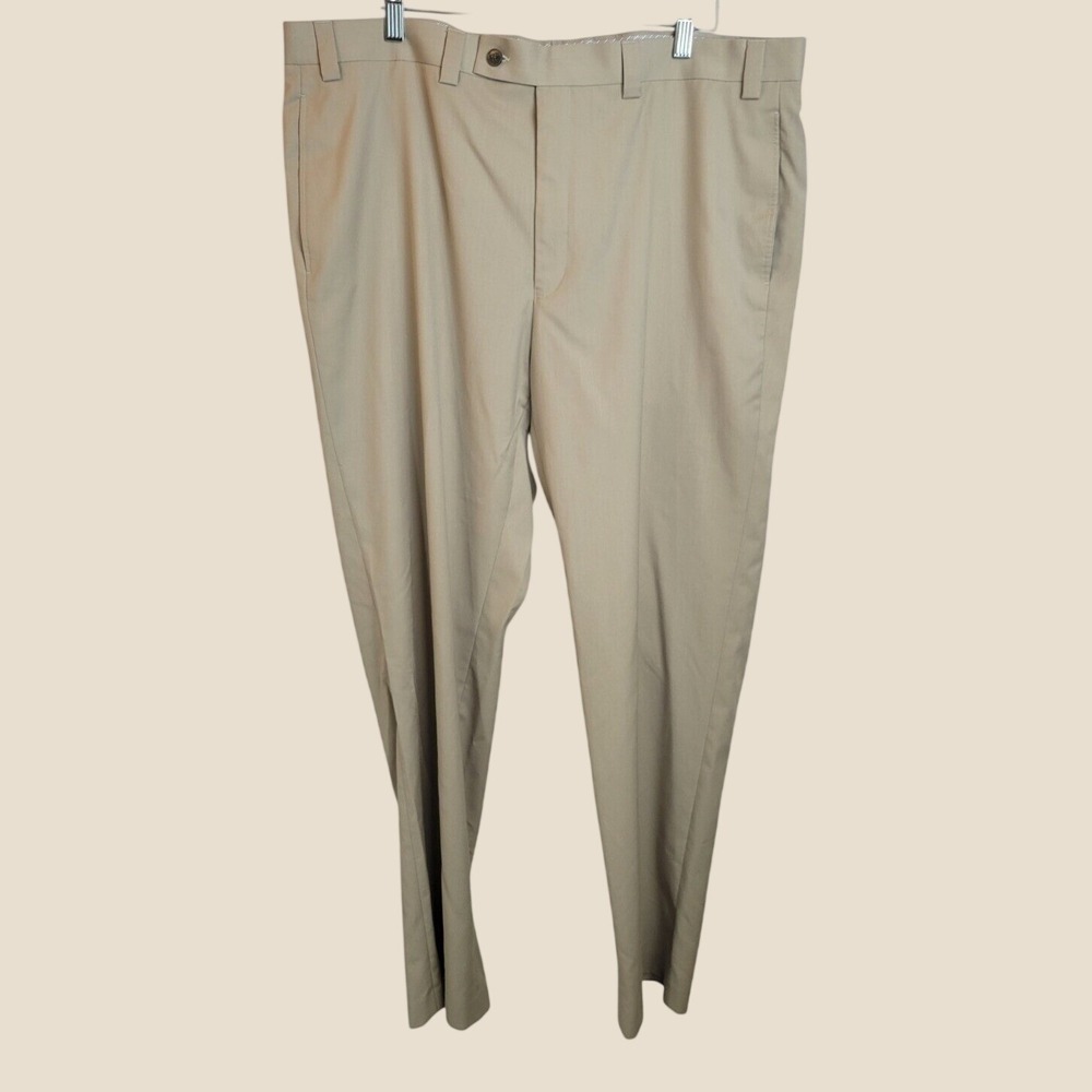 Calvin Klein Dress Pants Business Casual Classic Minimalist Khaki Tan 40W X 32L